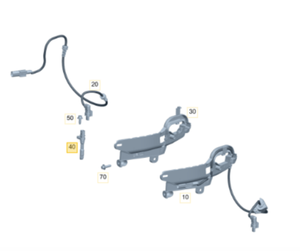 Mercedes Benz W177 A250 Front Wheel Speed ABS Sensor A2479050000