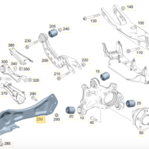 Mercedes Benz W177 A250 Rear Right Trailing Control Arm A1773504401 - Image 2