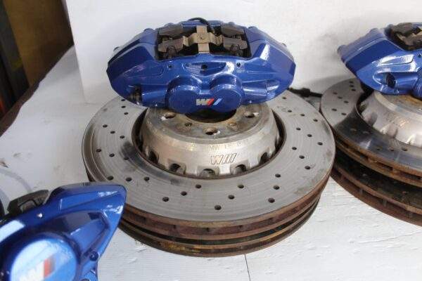 BMW F80 F82 M3 M4 Competition Brake Caliper Front Rear Full Set BLUE