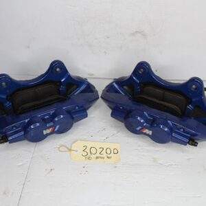 BMW F80 F82 M3 M4 Competition Brake Caliper Front Rear Full Set BLUE - Image 7
