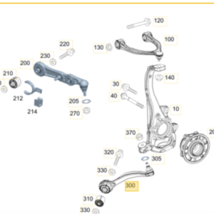 Mercedes Benz W205 C300 Front Left Tension Strut Transverse Arm  A2053301305 - Image 2