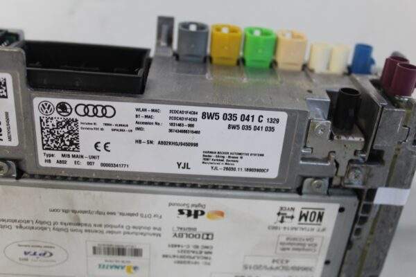 Audi FY Q5 SQ5 MIB High Radio Multimedia Control Unit 8W5035041C