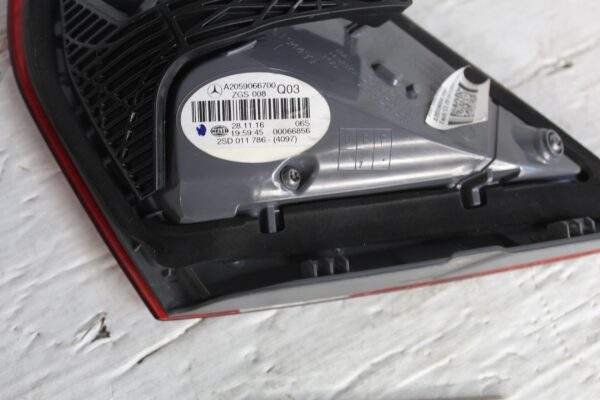 Mercedes Benz W205 C205 C63s Coupe Rear Left Inner Taillight A2059066700