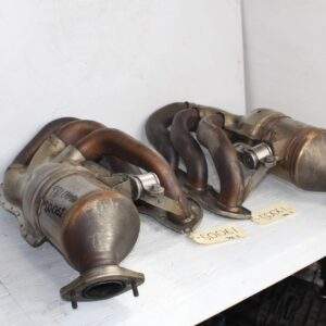 Porsche 981 Cayman 2.7L A122 Exhaust Manifold Catalytic Convertor Pair - Image 2