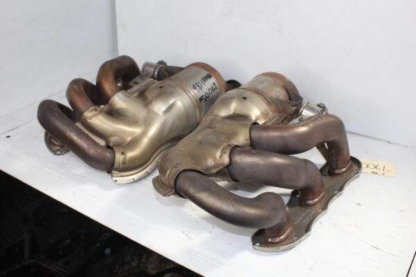 Porsche 981 Cayman 2.7L A122 Exhaust Manifold Catalytic Convertor Pair