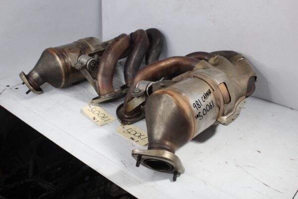 Porsche 981 Cayman 2.7L A122 Exhaust Manifold Catalytic Convertor Pair