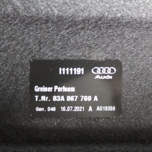 Audi F3 Q3 RSQ3 Rear Parcel Shelf Storage Compartment Cover 83A867769A - Image 11