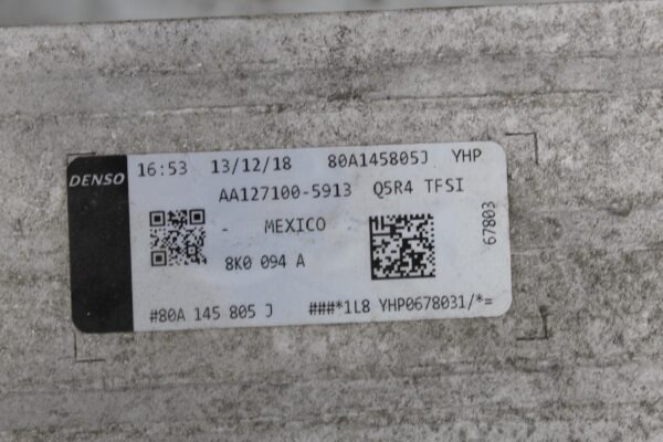 Audi FY Q5 Intercooler Charge Air Cooler 80A145805J