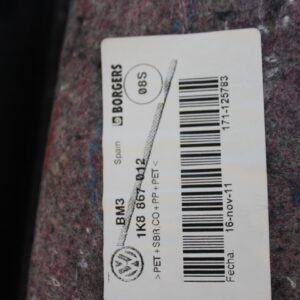 Volkswagen Mk3 Scirocco R Right Drivers Door Panel Trim 1K8867012BC - Image 2