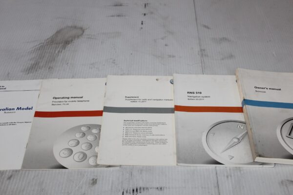 Volkswagen Mk3 Scirocco R Owners Manual Books with Pouch