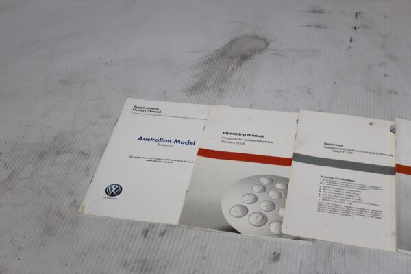 Volkswagen Mk3 Scirocco R Owners Manual Books with Pouch