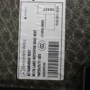 Mercedes Benz W176 A200 A250 A45 Boot Floor Carpet Base A1766800042 - Image 6