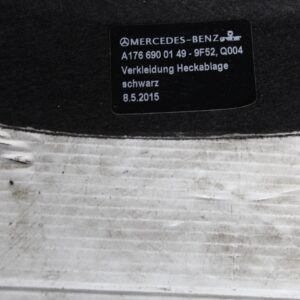 Mercedes Benz W176 A Class Rear Parcel Shelf Cover A1766900149, A1766902300 - Image 3