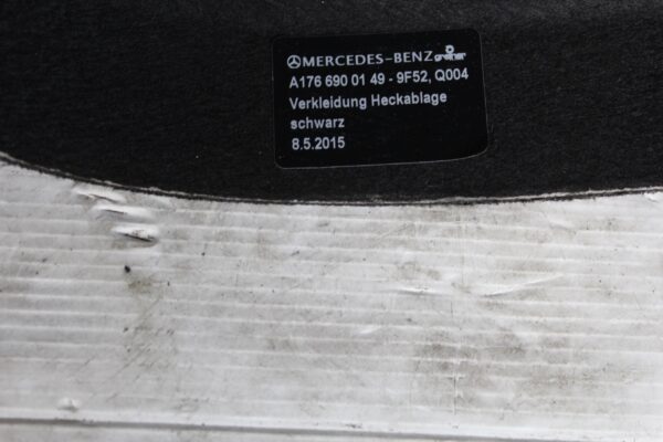 Mercedes Benz W176 A Class Rear Parcel Shelf Cover A1766900149, A1766902300