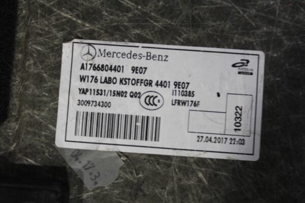Mercedes Benz W176 A200 A250 A45 Rear Boot Floor Carpet A1766804401