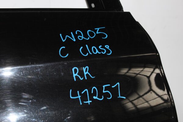 Mercedes Benz W205 C Class Sedan Rear Right Door BLACK