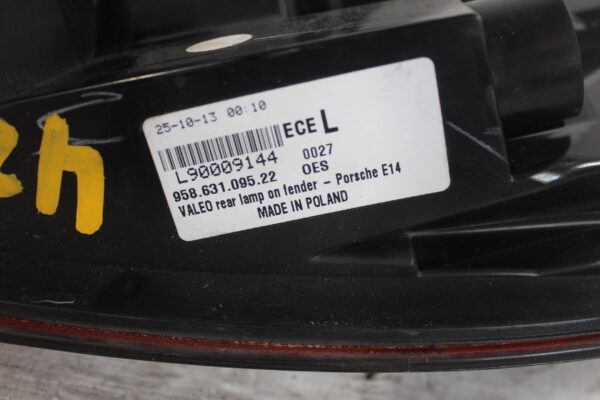 Porsche 92A 958 Cayenne Left Outer Tail Light Lamp 95863109520, 95863109522