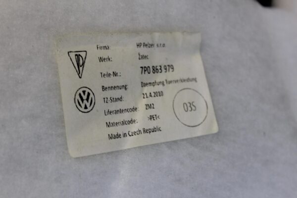 Porsche 958 92A Cayenne Front Right Drivers Door Card Panel Leather 95855520200