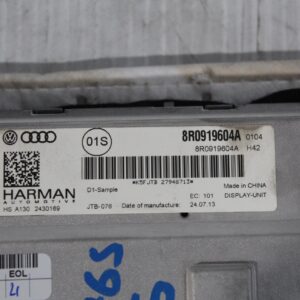 Audi A4 S4 A5 S5 Q5 SQ5 MMI Nav Screen Display Headunit 8R0919604A - Image 9