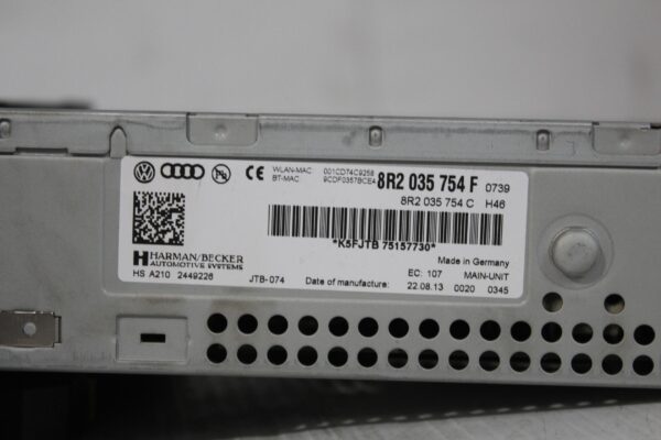 Audi A4 A5 Q5 Control Unit For Information Electronics MMI 8R2035754F