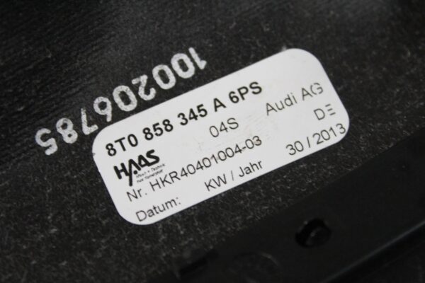 Audi 8T A5 Steering Wheel Column Neck Cover Trim 8T0858345A, 8K0953515A