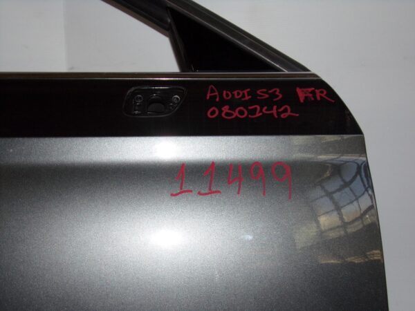 Audi 8V A3 S3 RS3 Front Right Driver Door Grey