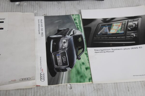 Audi 8P S3 Owners Manual Service Books With Pouch