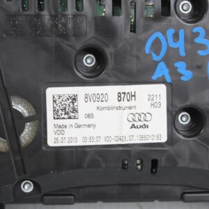 Audi 8V A3 TDI Instrument Cluster Combi 8V0920870H - Image 12