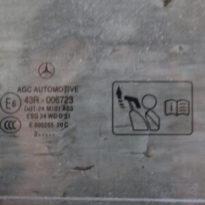 Mercedes Benz W176 A Class Rear Right Door Quarter Window Glass A1767300600 - Image 12