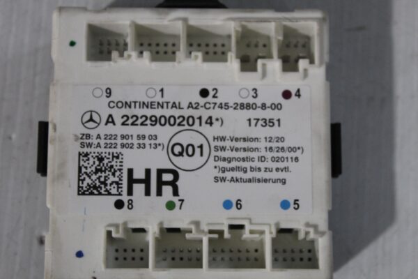 Mercedes Benz C GLC S Class Door Control Module A2229002014