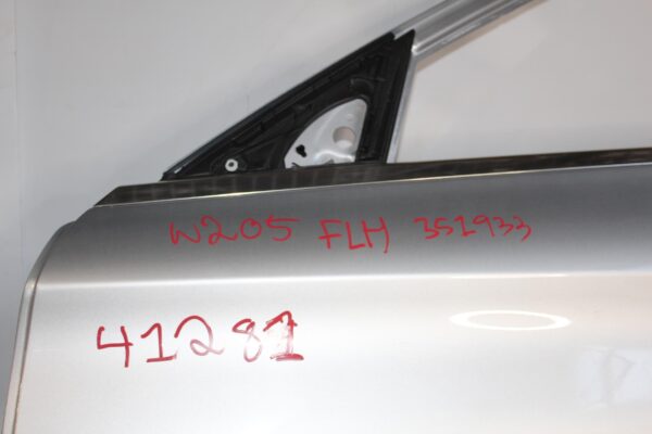Mercedes Benz W205 C Class Sedan Front Left Passenger Door SILVER