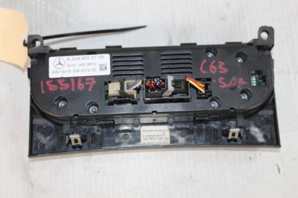 Mercedes Benz W204 C63 AC Aircon Climate Control Unit A2049006708, A2049007615
