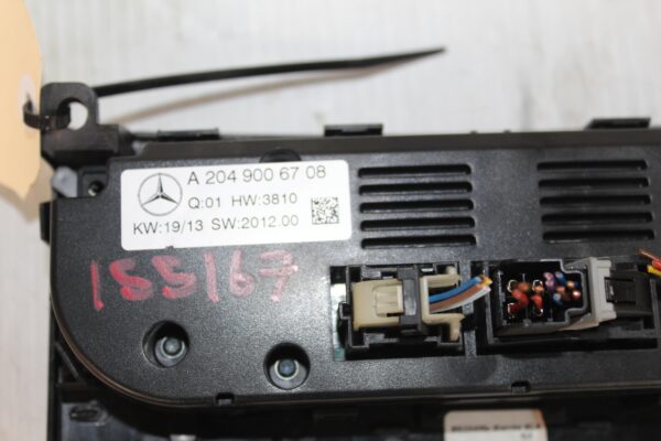 Mercedes Benz W204 C63 AC Aircon Climate Control Unit A2049006708, A2049007615