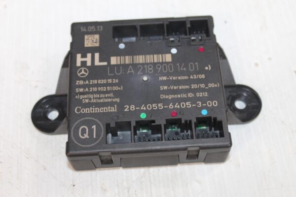 Mercedes Benz W204 C63 Rear Left Door Control Unit A2189001401