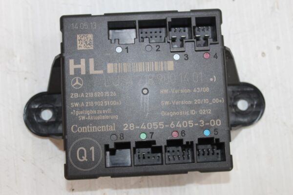 Mercedes Benz W204 C63 Rear Left Door Control Unit A2189001401