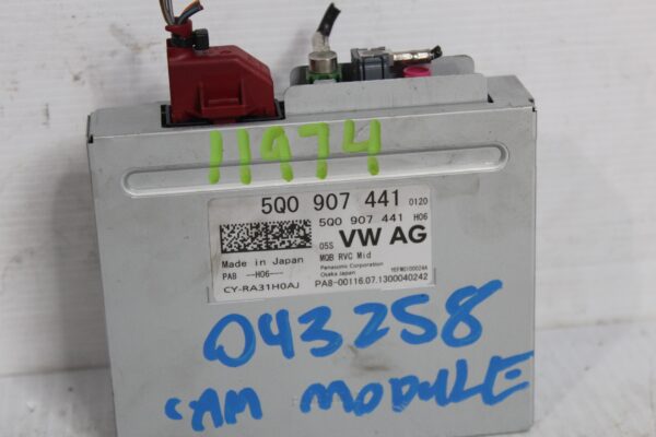 Audi 8V A3 S3 Reverse Camera Module Control Unit 5Q0907441, 5Q0907441A