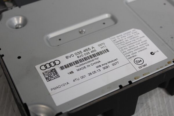 Audi 8V A3 S3 RS3 Audio Amplifier Bang & Olufsen Amp 8V0035465A