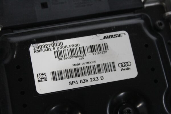 Audi A3 S3 RS3 Sound Amplifier 8P4035223D