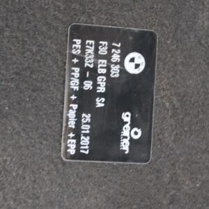 BMW F80 M3 Rear Trunk Cargo Floor Cover 7246303, 51477246303 - Image 7