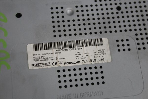Porsche 955 957 9PA Cayenne ECU TV Tuner Reception Unit 7L5919146, 95564225000