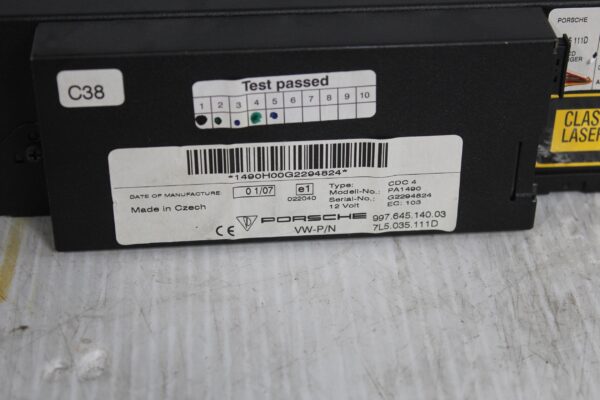 Porsche 955 957 9PA Cayenne 4-Disk CD Changer 7L5035111D, 99764514003