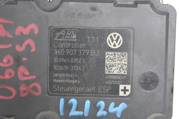 Audi 8P S3 Anti Lock Brake ABS Control Unit Modulator 1K0907379BJ, 1K0614517DE