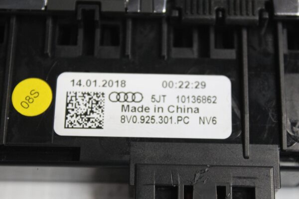 Audi 8V A3 S3 Center Dash Multi Function Push Button Control Panel 8V0925301PC