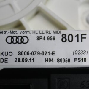 Audi 8P A3 S3 RS3 Left Passenger Rear Window Regulator Motor 8P4959801F - Image 11
