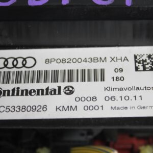 Audi 8P S3 RS3 Electric Climate Control Panel Unit 8P0820043BM - Image 12