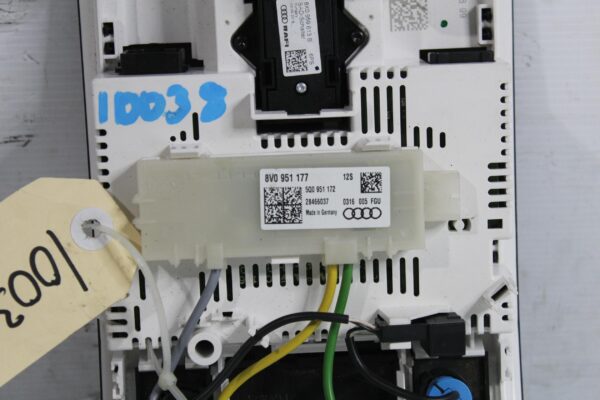 Audi 8V A3 S3 RS3 Overhead Console Roof Switch 8V0947135L