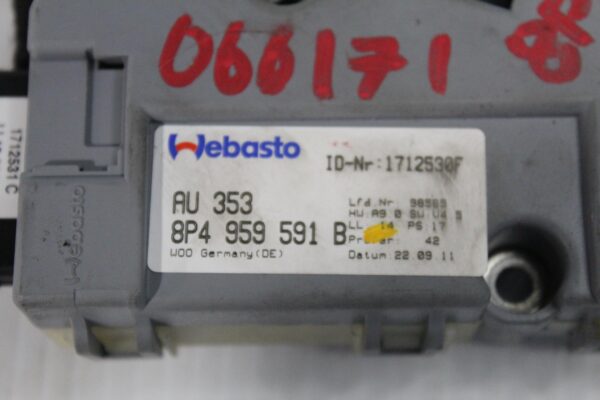 Audi 8P A3 S3 RS3 Sunroof Sliding Roof Glass Motor 8P4959591B