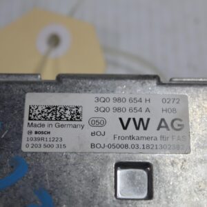 Audi 8V A3 S3 RS3 Front Lane Assist Multifunction Windscreen Camera 3Q0980654H - Image 6