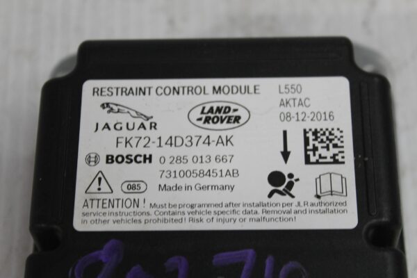 Land Rover L550 Discovery Sport SRS Airbag Control Unit Module LR095850
