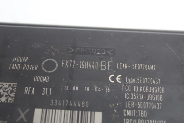 Land Rover L550 Discovery Sport Keyless Go Control Unit Module LR080744